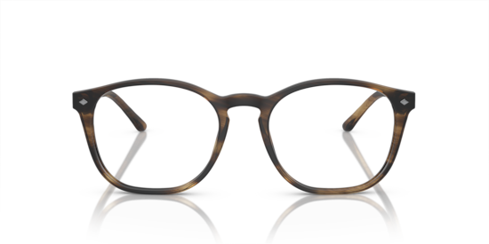 AR7074 Giorgio Armani Striped Matte Dark Brown