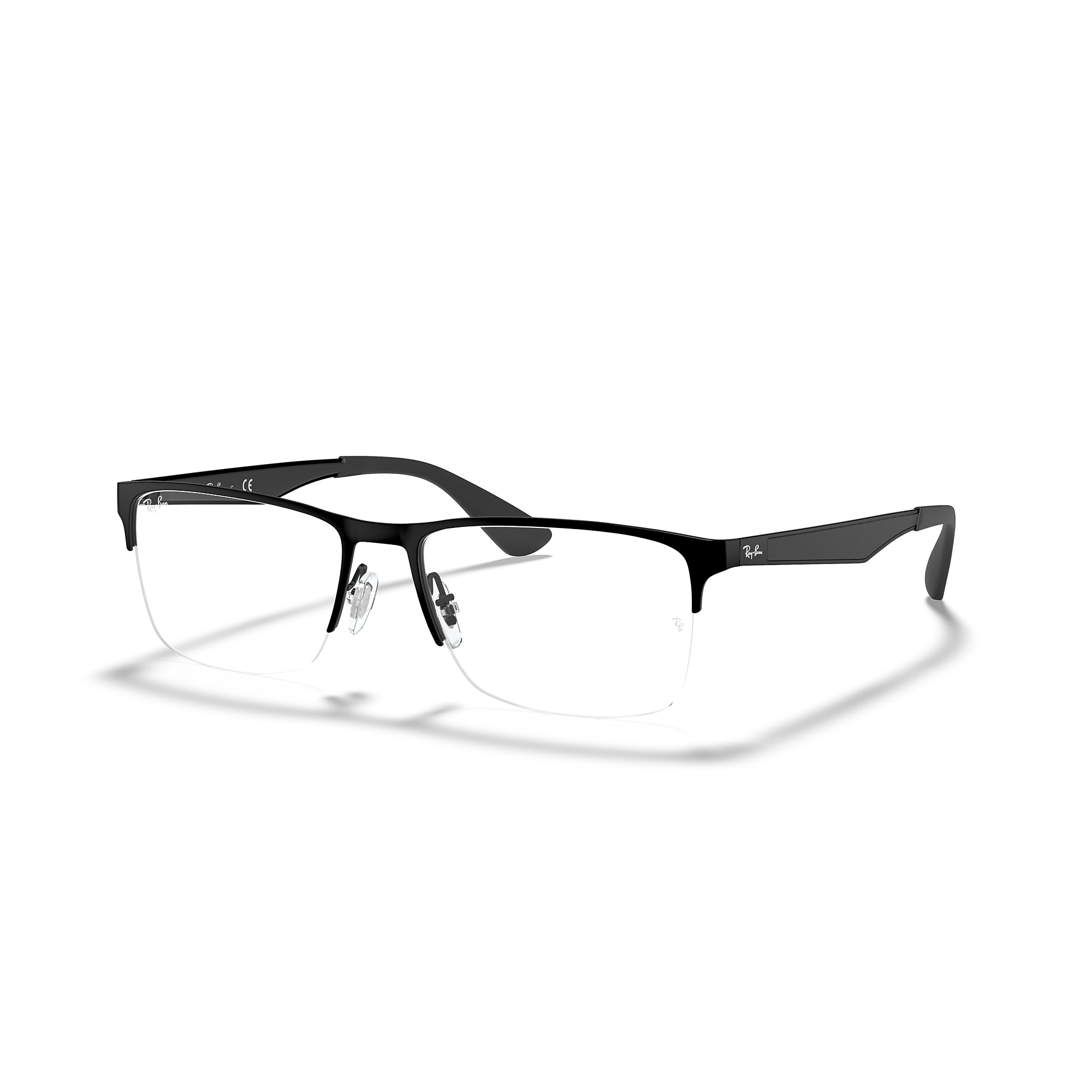 RAY-BAN RB6335 Optics Eyeglasses Frames Case Cloth  RXable. NWT Ray-Ban RX6335 Black/Gold Eyeglasses | Includes FREE Rx Lenses main image 3