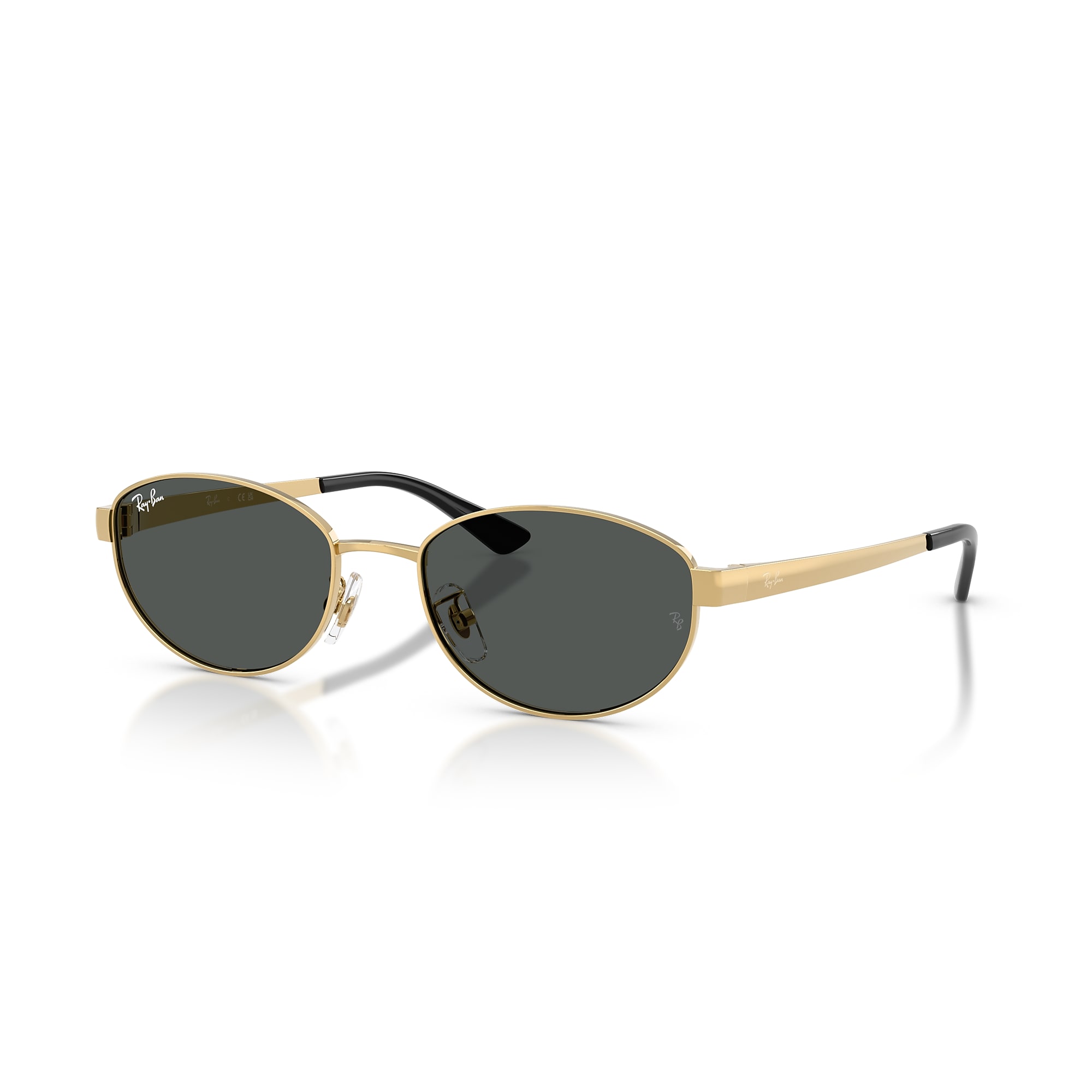 Ray-Ban Gold Frame Sunglasses with Dark Lenses AVIATOR SOLID GOLD Sunglasses in Gold and G-15 Green  main image 2