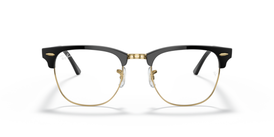 RB3016 Clubmaster Blue-Violet Light Clear Ray-Ban Black