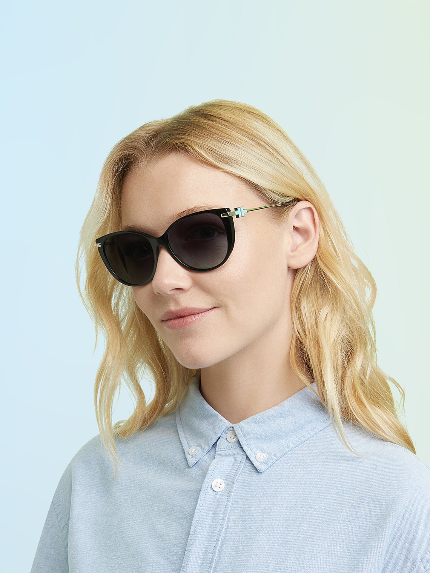 Tiffany sunglasses TF4178 Tiffany Acetate Metal Mother of Pearl T Wire Sunglasses  main image 4