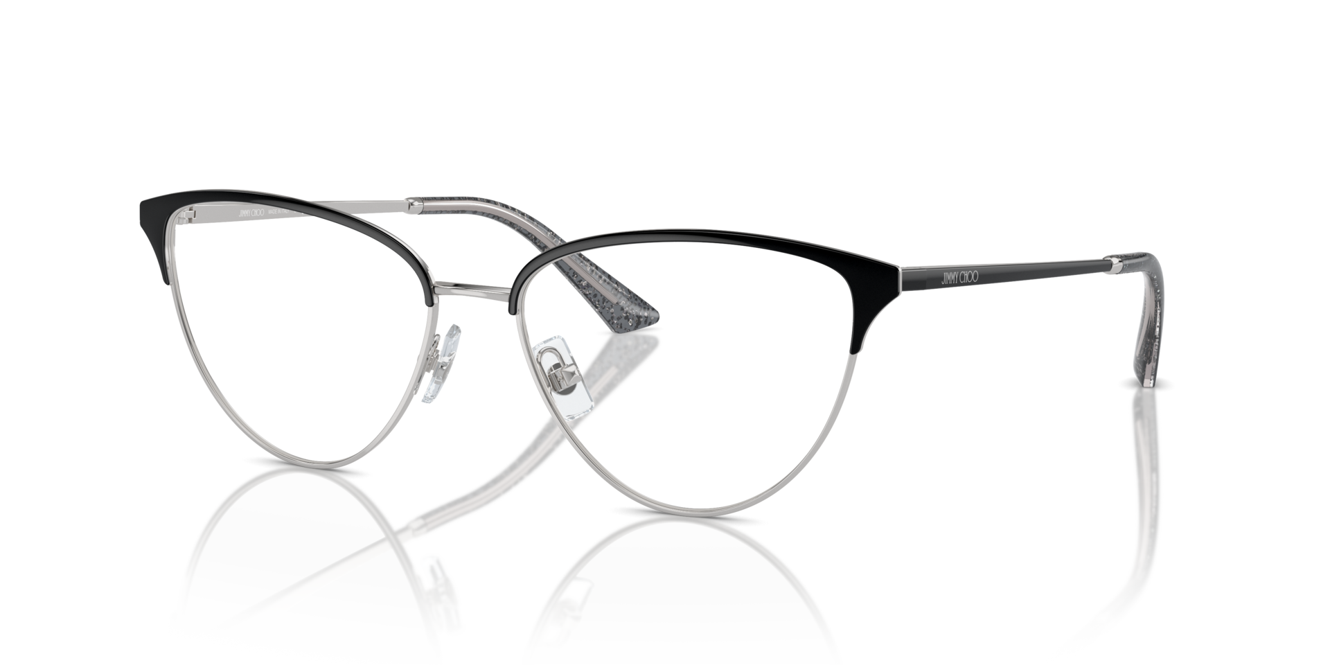 Jimmy Choo Unisex Jc2002 Silver Black Size Large 392$