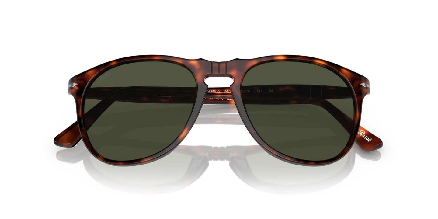 Persol PO9649S Sunglasses Persol PO9649S with Honey Frame and Blue Lenses | Persol® US main image 2