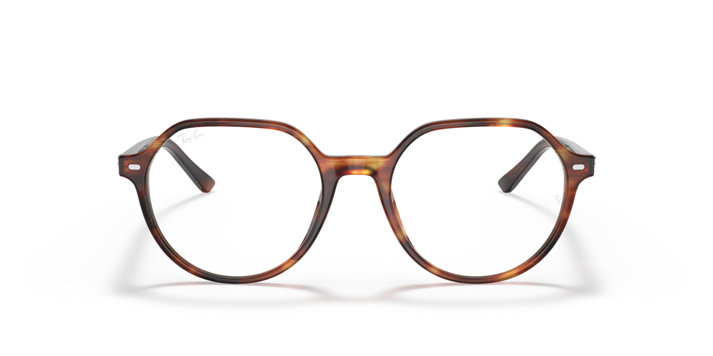 Ray Ban RB2195 Thalia Eyeglass FRAMES ONLY Brown Italy 53-18 Case Included Ray-Ban RB2195 Thalia Shiny Black frame with polarized green  main image 2