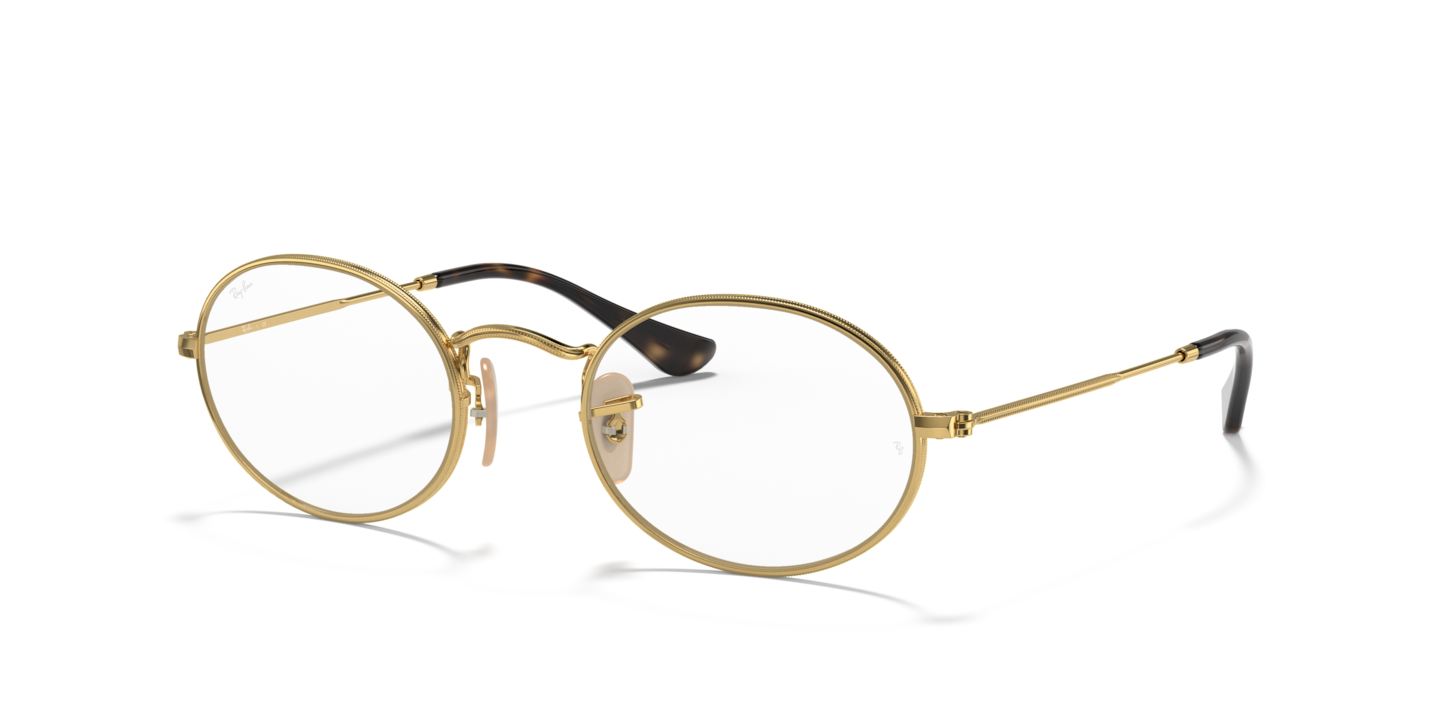 Ray-Ban RB3547V Oval Optics Arista Gold