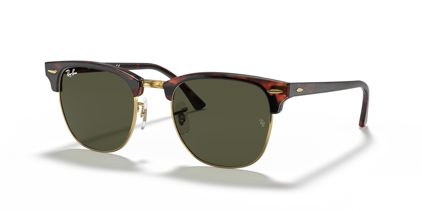 Ray-Ban RB3016 Clubmaster Classic Tortoise On Gold