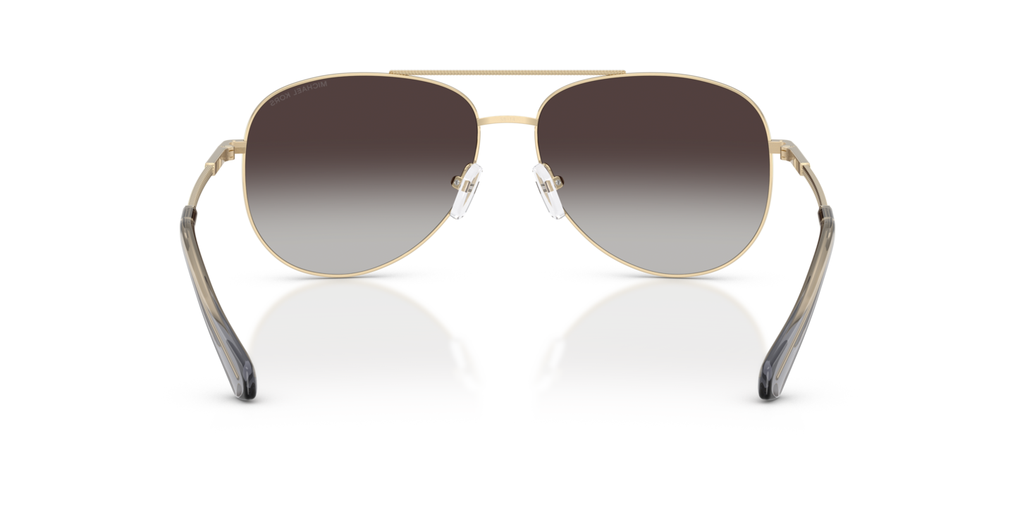 Michael Kors Stylish Gold Aviator Sunglasses Perledo Frame. NO CASE MICHAEL KORS MK1172 Perledo Aviator Sunglasses | EyeOns.com main image 3