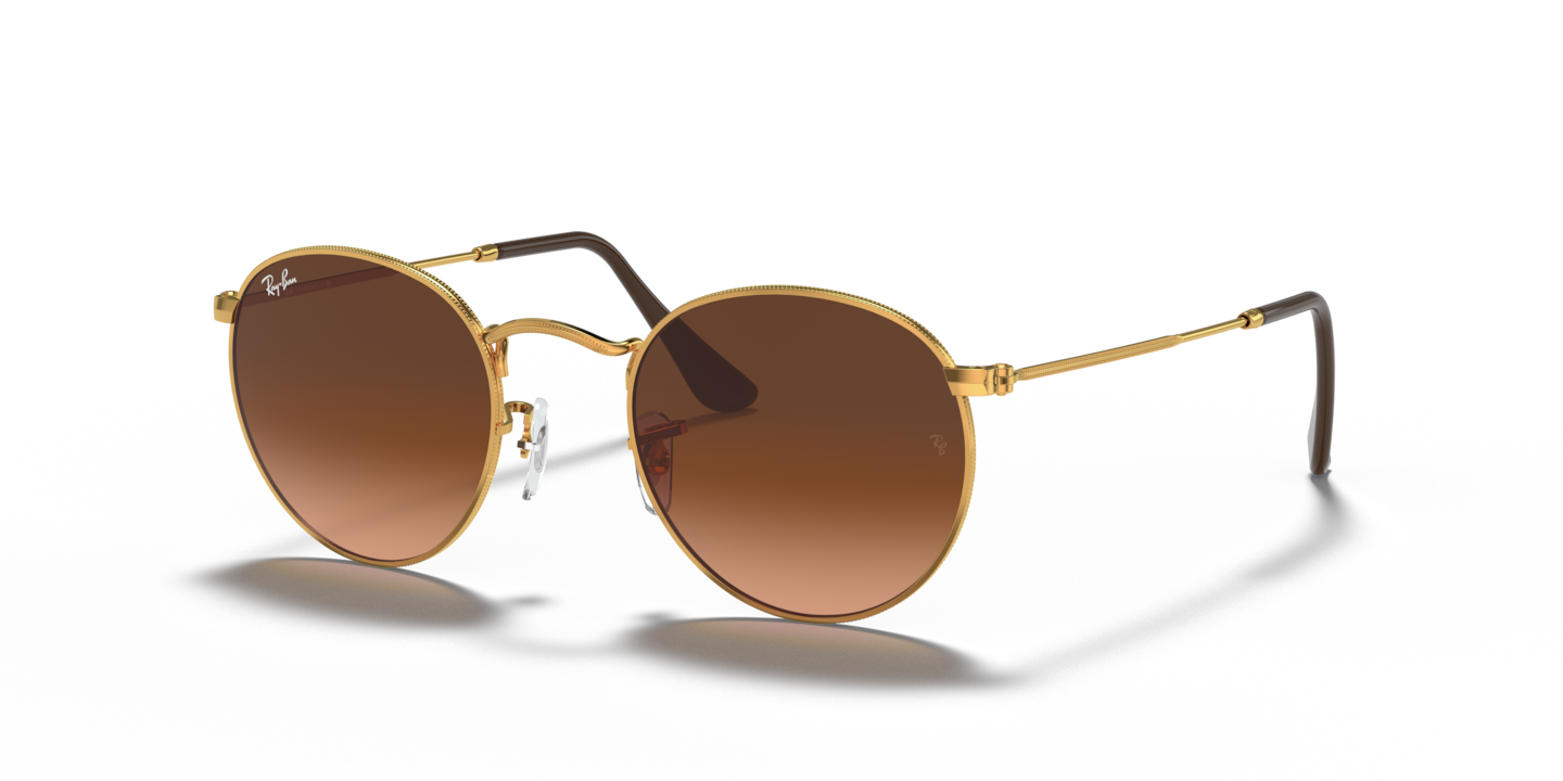 Ray-Ban RB3447 Round Metal Light Bronze
