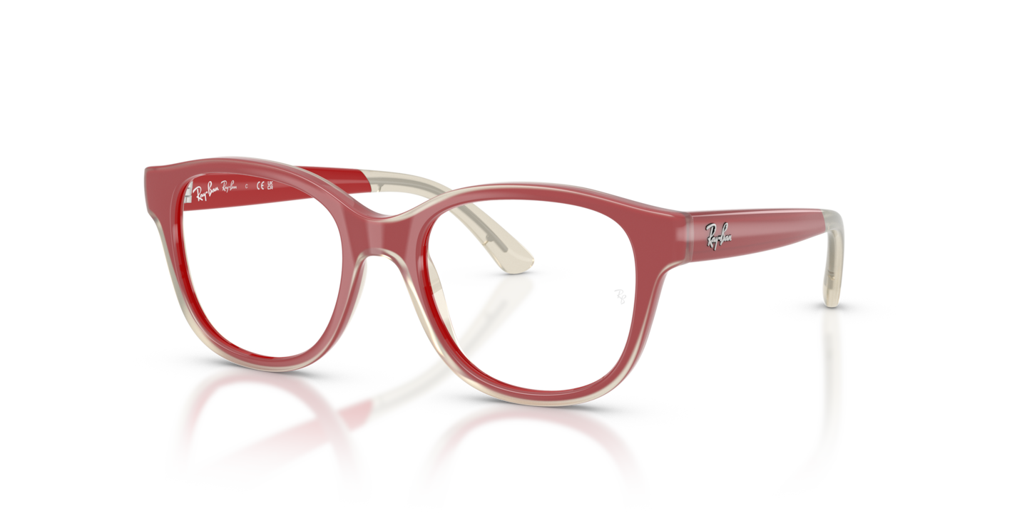 Ray-Ban RB1950 Optics Kids Bio-Based Red On Transparent