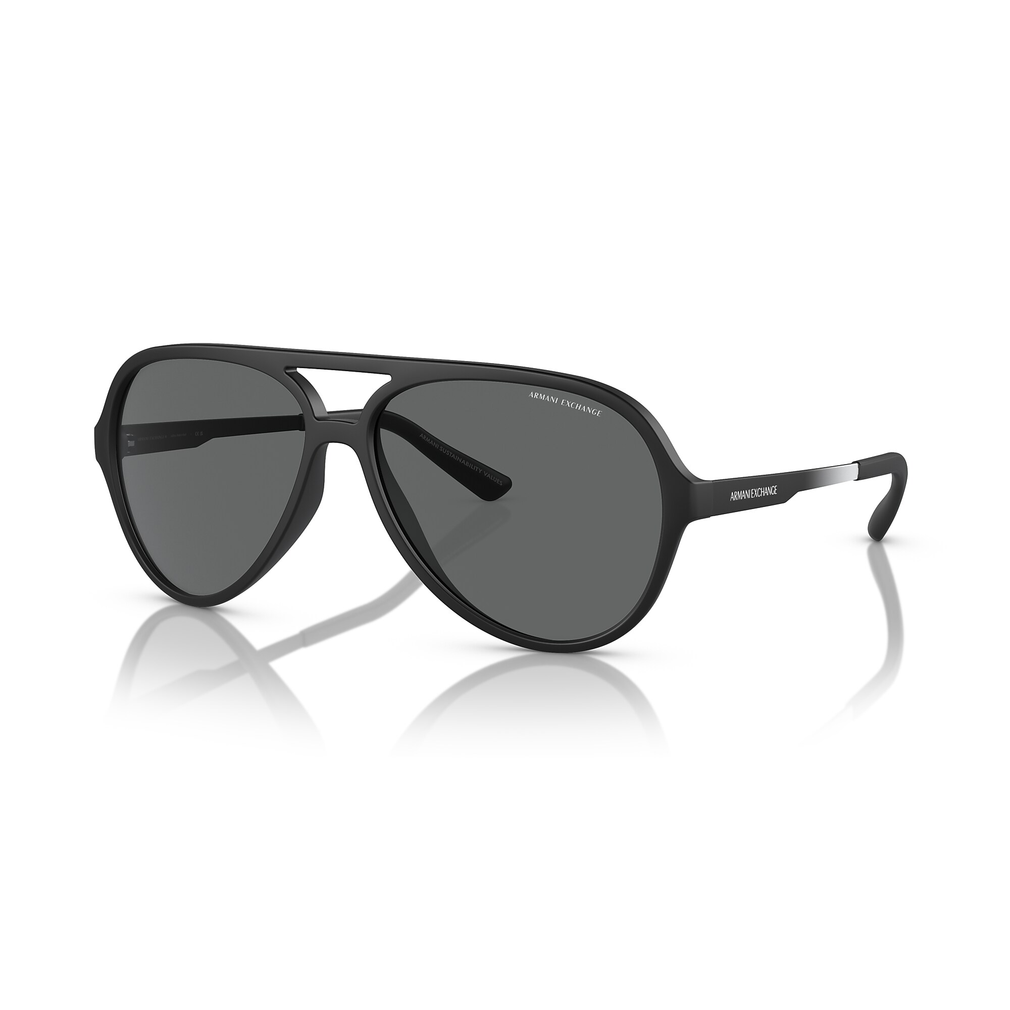 EMPORIO ARMANI Chic Black BIG  Sunglasses Emporio Armani EA4263U Sunglasses 501787 Shiny Black - eye  main image 4