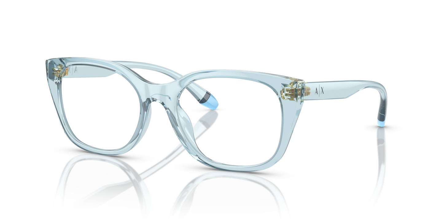 Armani Exchange AX3099U Shiny Transparent Azure