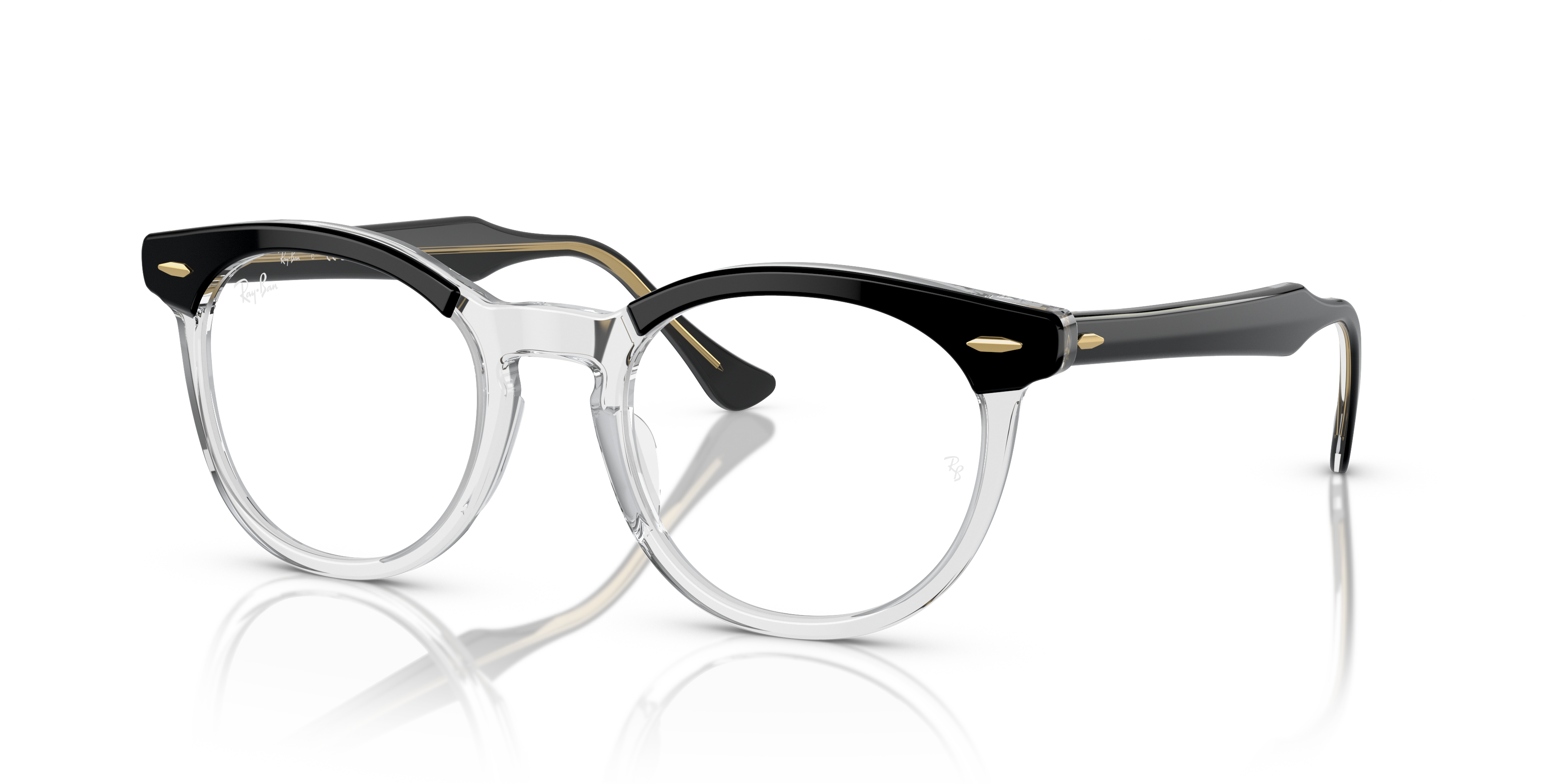 Ray-Ban Unisex Rx5598 Noir Sur Transparent Size 105$