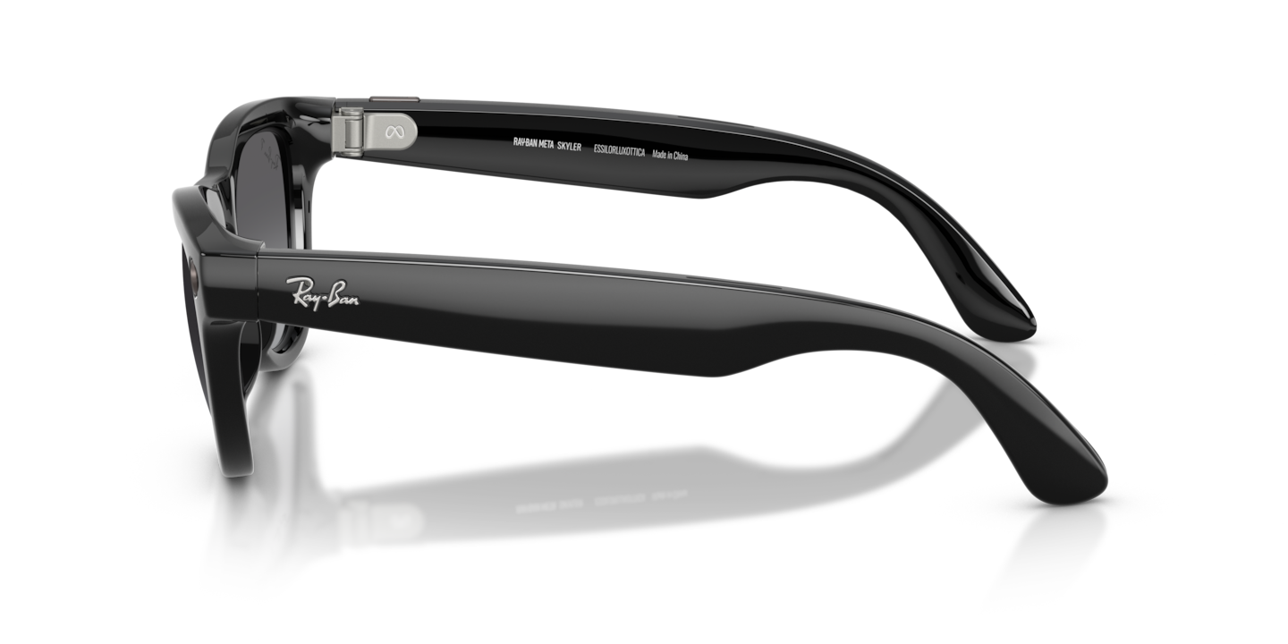 Ray-Ban  SKYLER サングラス RAY-BAN | META SKYLER Sunglasses in Black and Clear/Amethyst