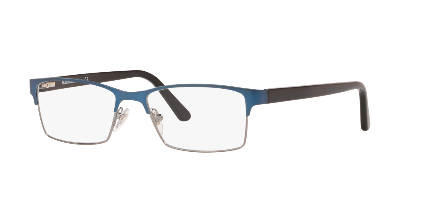 Glasses.com GK1001 Gunmetal Matte Blue