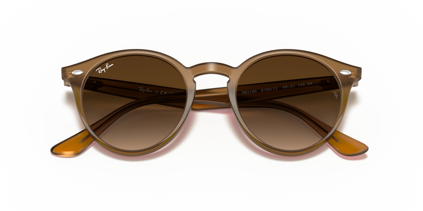 Ray-Ban Women’s RB2180 Tortoise Brown Sunglasses, Acetate Frame, Classic Summer Ray-Ban RB2180 Sunglasses - Tortoise / Brown - Tortoise+Black main image 2
