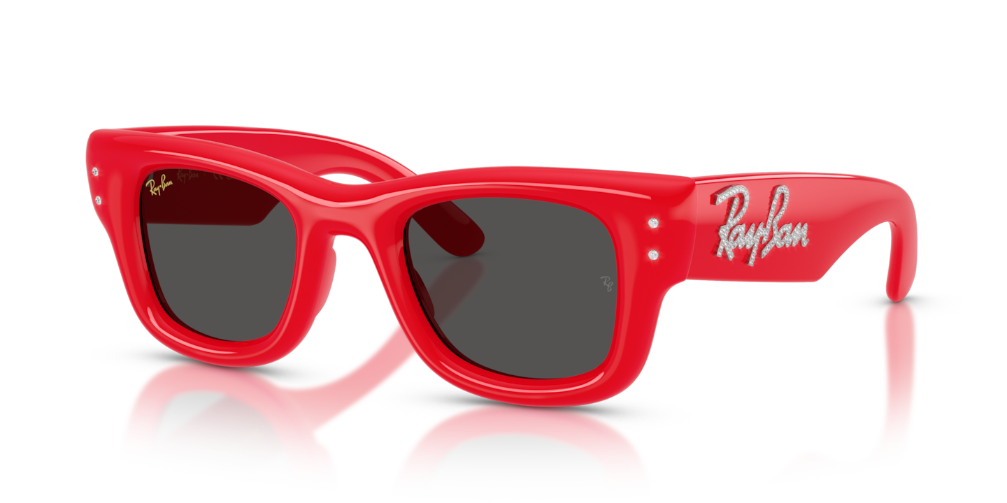 Ray-Ban RB4940B Wayfarer Puffer Crystal Edition Red & Strass