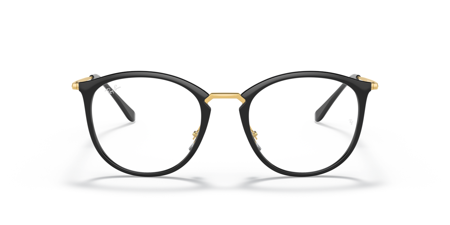 【あいうえお】Ray-Ban RB7140 2000 ブラック/ゴールド Eyeglasses Ray-Ban RB7140 Optics | Free Shipping | Glasses.com®