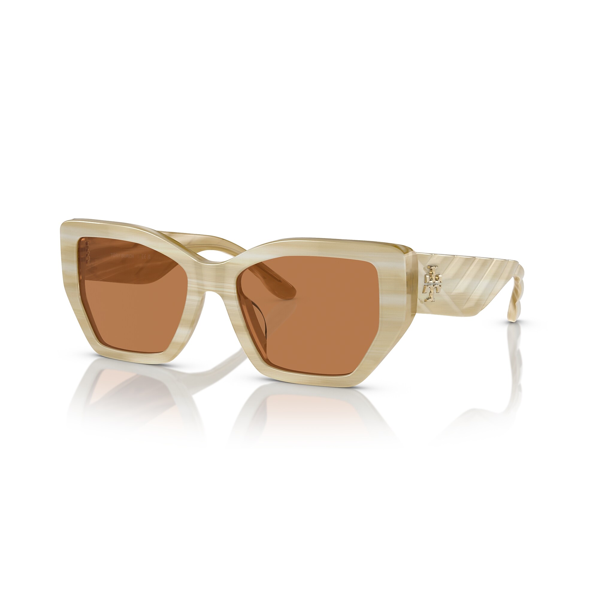 Authentic Tory Burch Brown Lens Sunglasses NWOT Tory Burch TY7226U S (52 - 20) with Brown lenses and Brown  main image 2