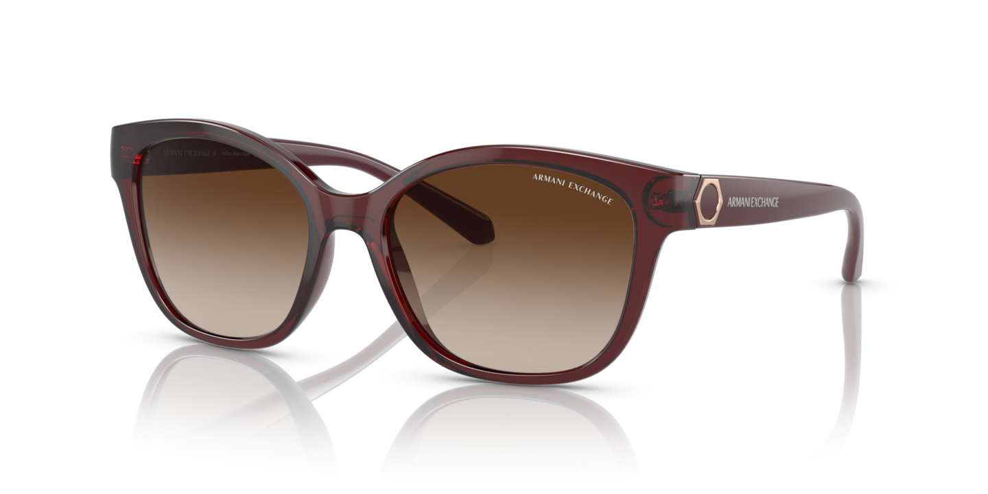 Armani Exchange AX4127S Shiny Transparent Red