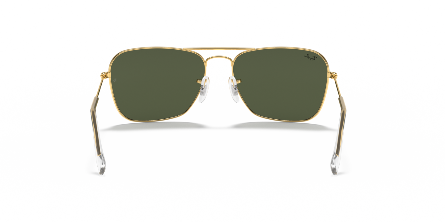 レイバン　CARAVAN RB3136 CARAVAN Sunglasses in Arista Gold and G-15 Green - RB3136