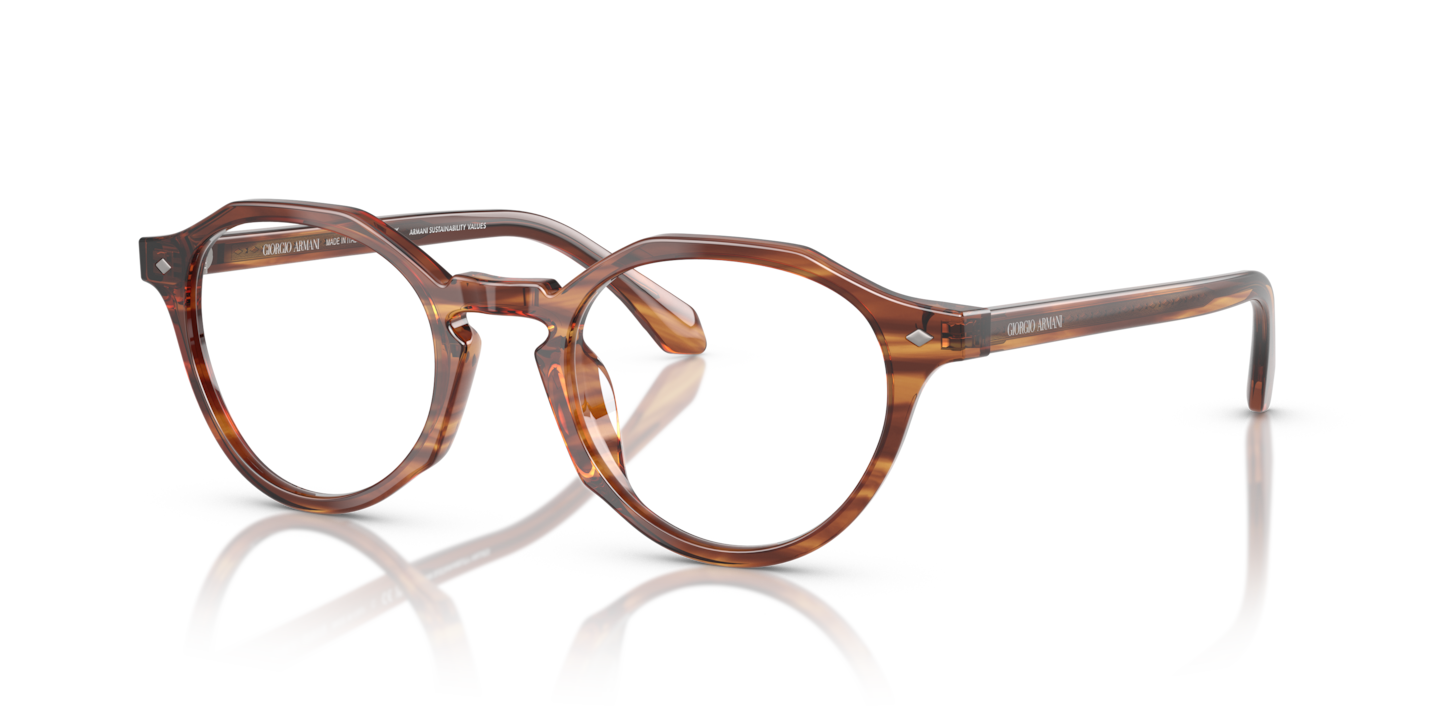 Giorgio Armani AR7264U Striped Brown
