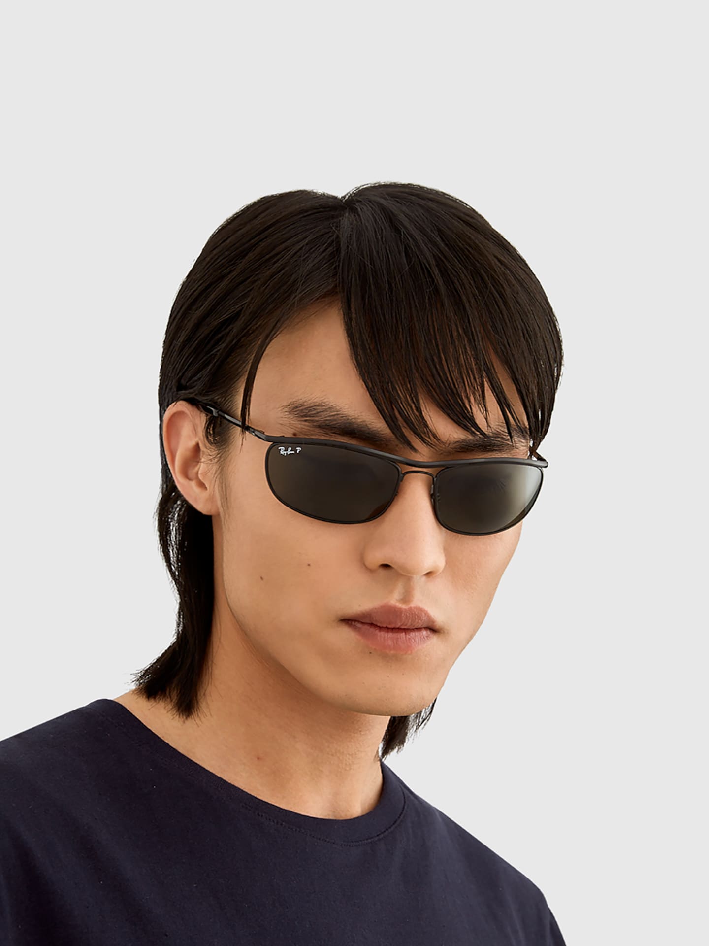小物 RayBan RB3119M OLYMPIAN I DELUXE OLYMPIAN I DELUXE Sunglasses in Black and G-15 Green Polarized