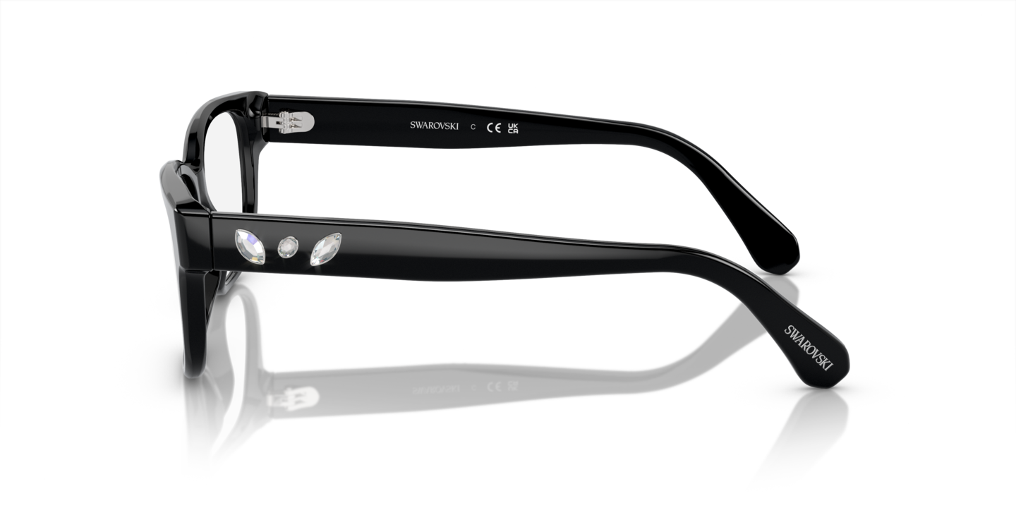 SWAROVSKI SK2007 Eyeglasses Frames Case RXable Black NWT Swarovski SK2007 Eyeglasses | LensCrafters main image 4