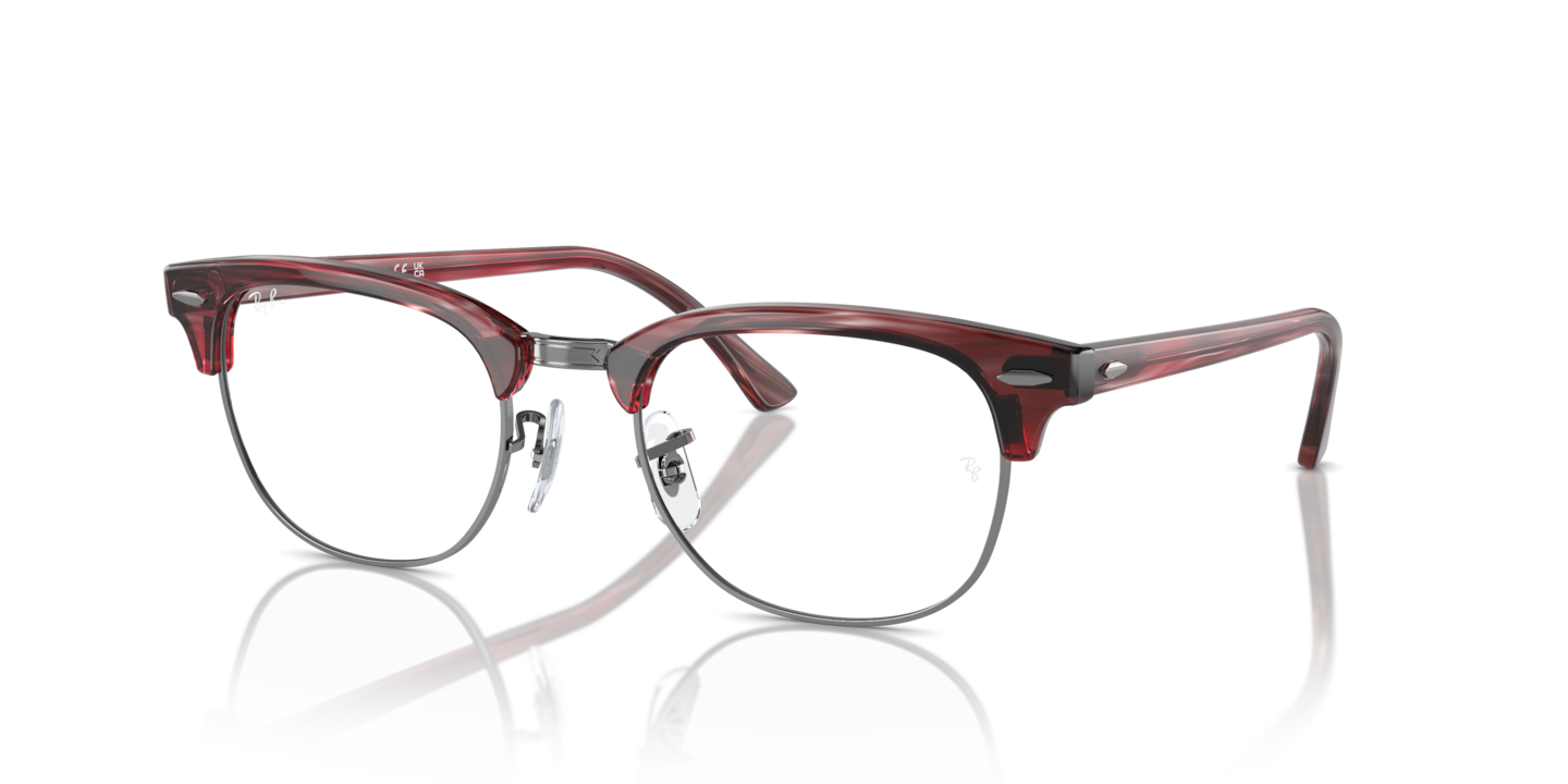 Ray-Ban RB5154 Clubmaster Optics Striped Red