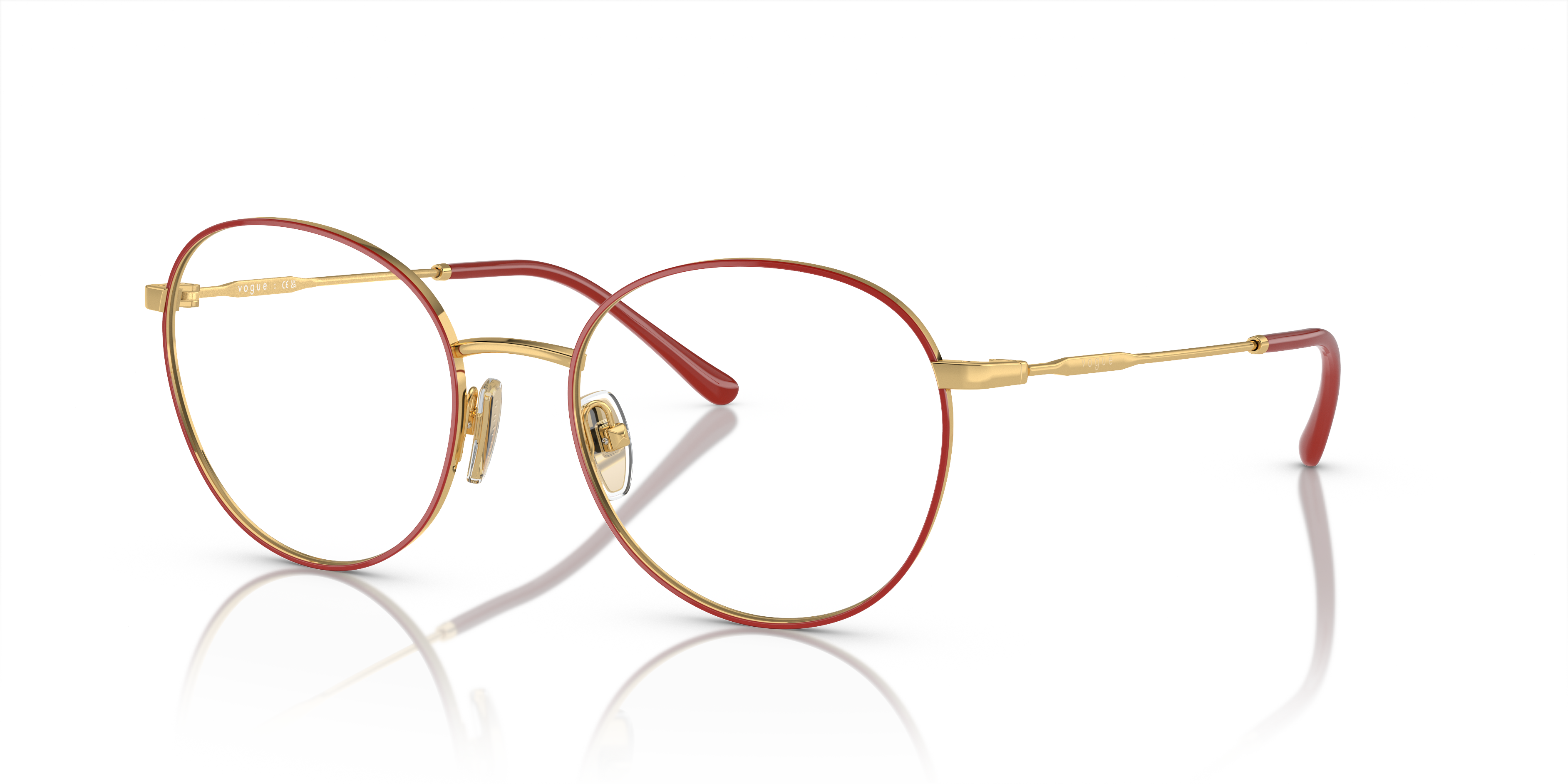 Vogue Eyewear Unisex Vo4280 Top Red Gold Size Small 90$