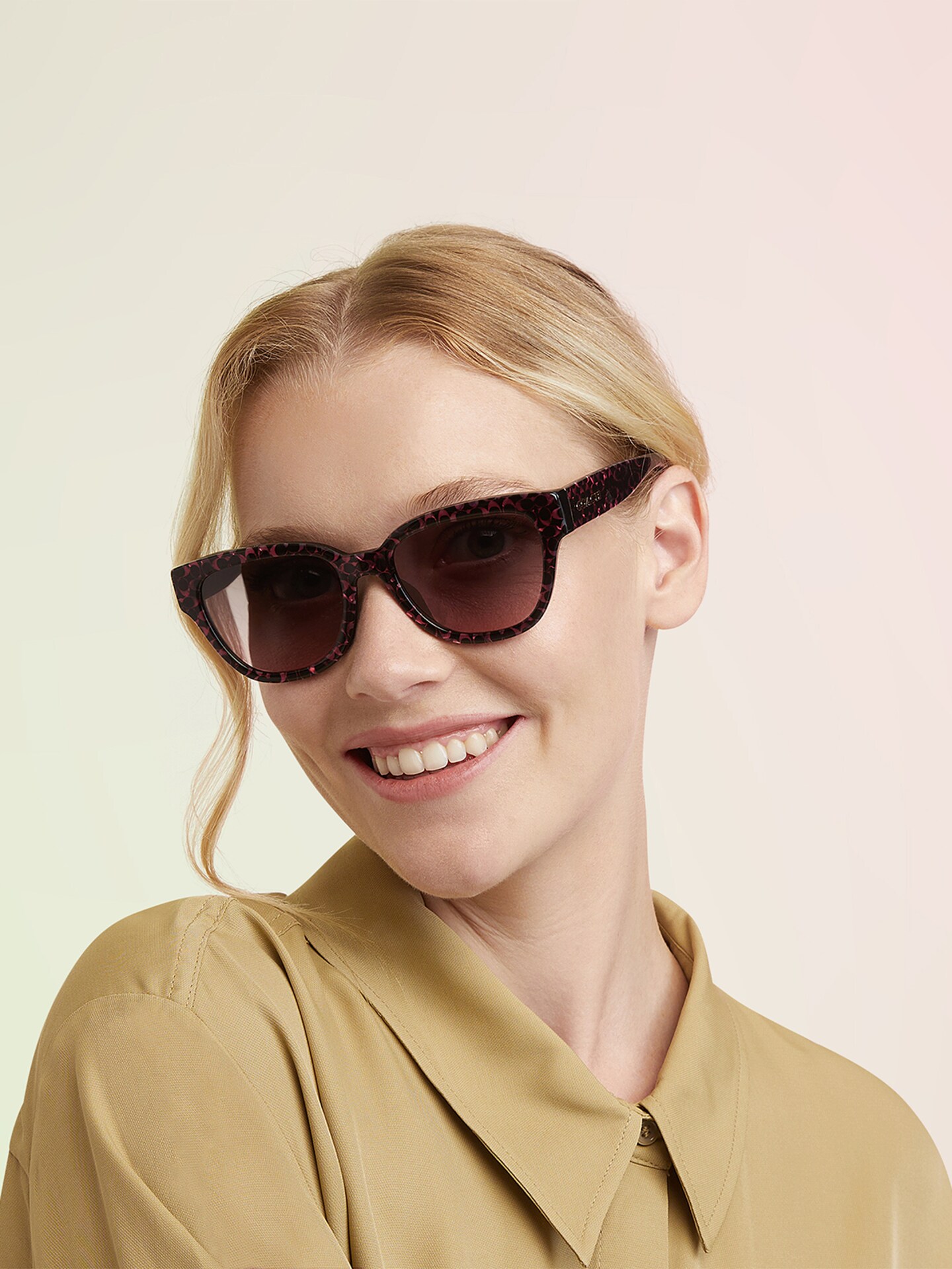 Sunglasses Coach HC8379U CL920 | Free Shipping | Glasses.com® display picture 2