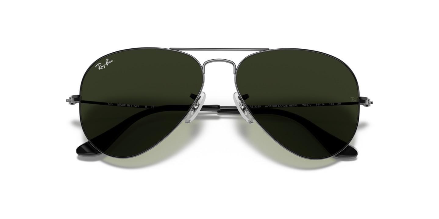 NWT Ray-Ban RB3025 Classic Aviators Large Ray-Ban Aviator Large Metal RB3025 919031 Grey Sunglasses  main image 3