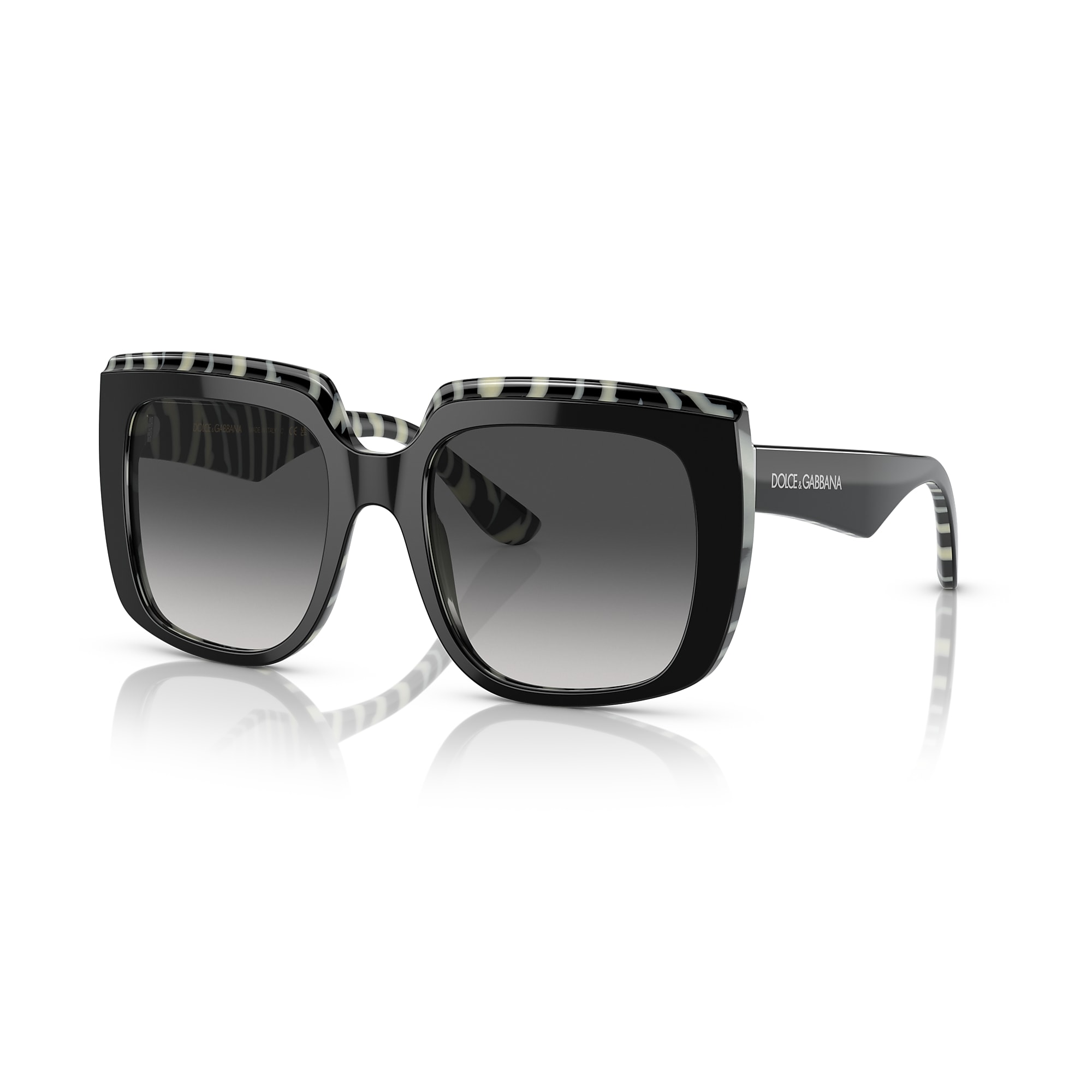 DOLCE&GABBANA ブルゾン サイズ40 Amazon.com: Dolce & Gabbana DG 4414 Black Animal Print/Grey