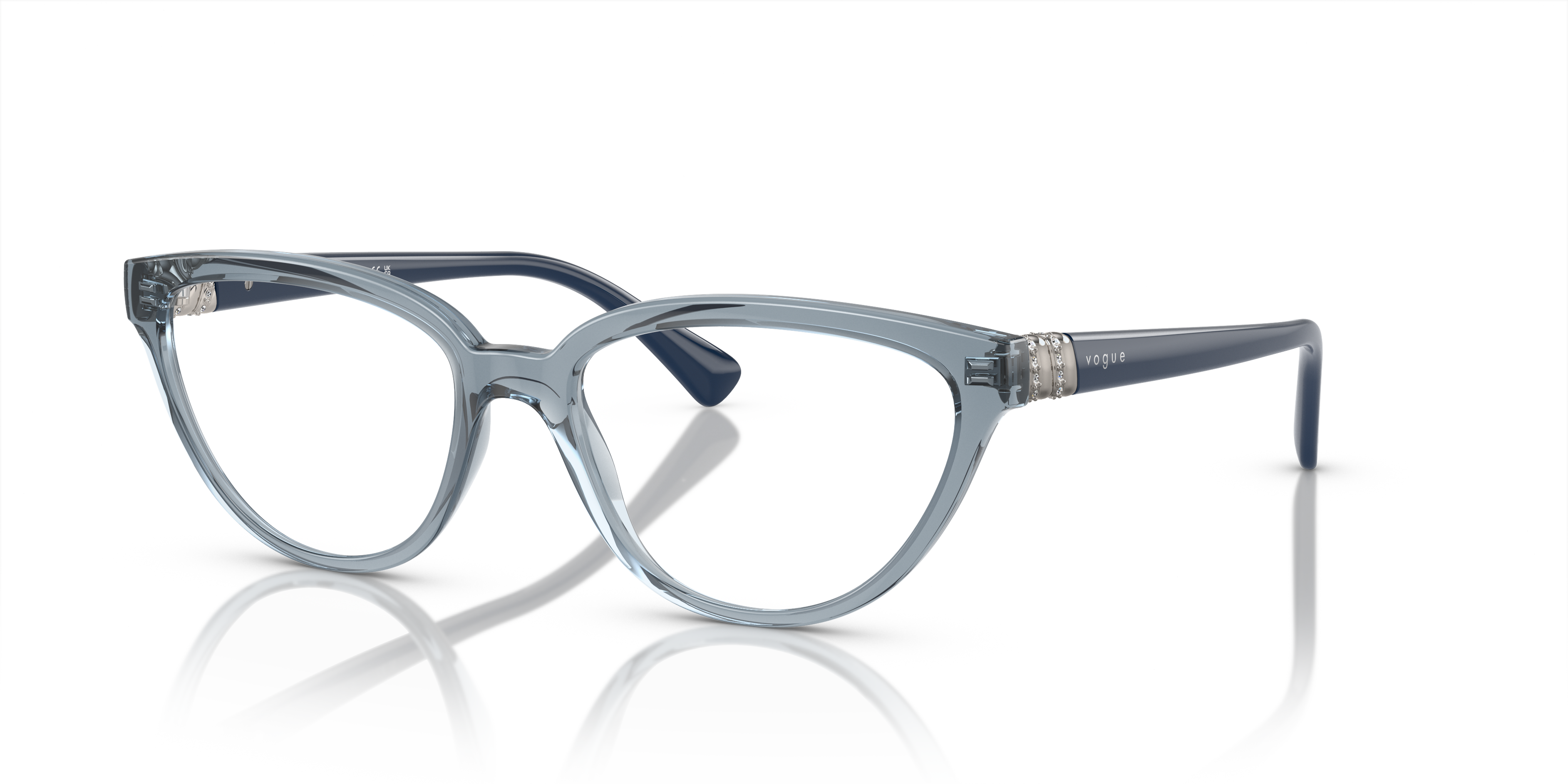 Vogue Eyewear Unisex Vo5517b Transparent Azure Size 84$