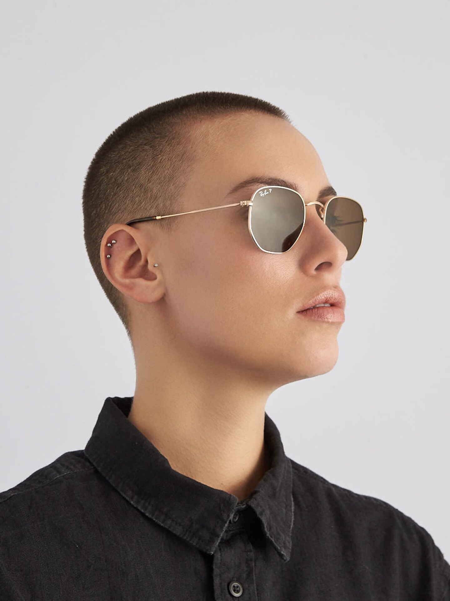 Ray Ban Hexagonal Flat Lens Sunglasses Ray Ban Hexagonal Flat Lenses Sunglasses | RX Available | Rx  main image 2