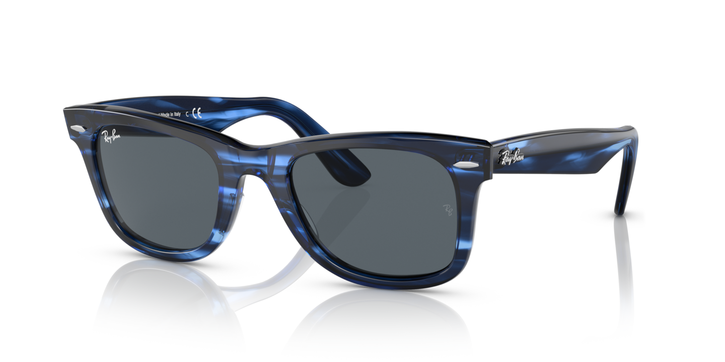 Ray-Ban RB2140 Original Wayfarer Bio-Based Striped Blue
