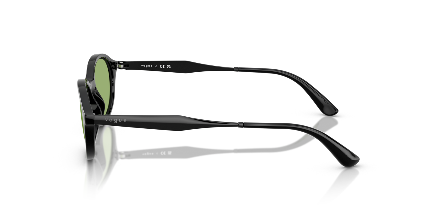 Vogue Black Sunglasses with Green Lenses Vogue Eyewear Sunglasses VO-4173-S 352/2 main image 3