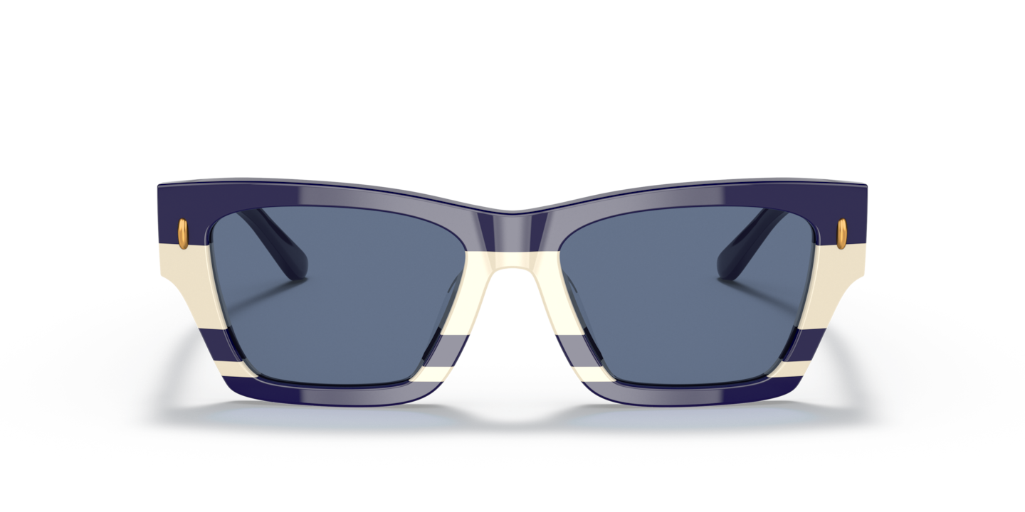 Tory Burch Navy Ivory Vintage Sunglasses Sunglasses Tory Burch TY7184U | Free Shipping | Glasses.com® main image 4
