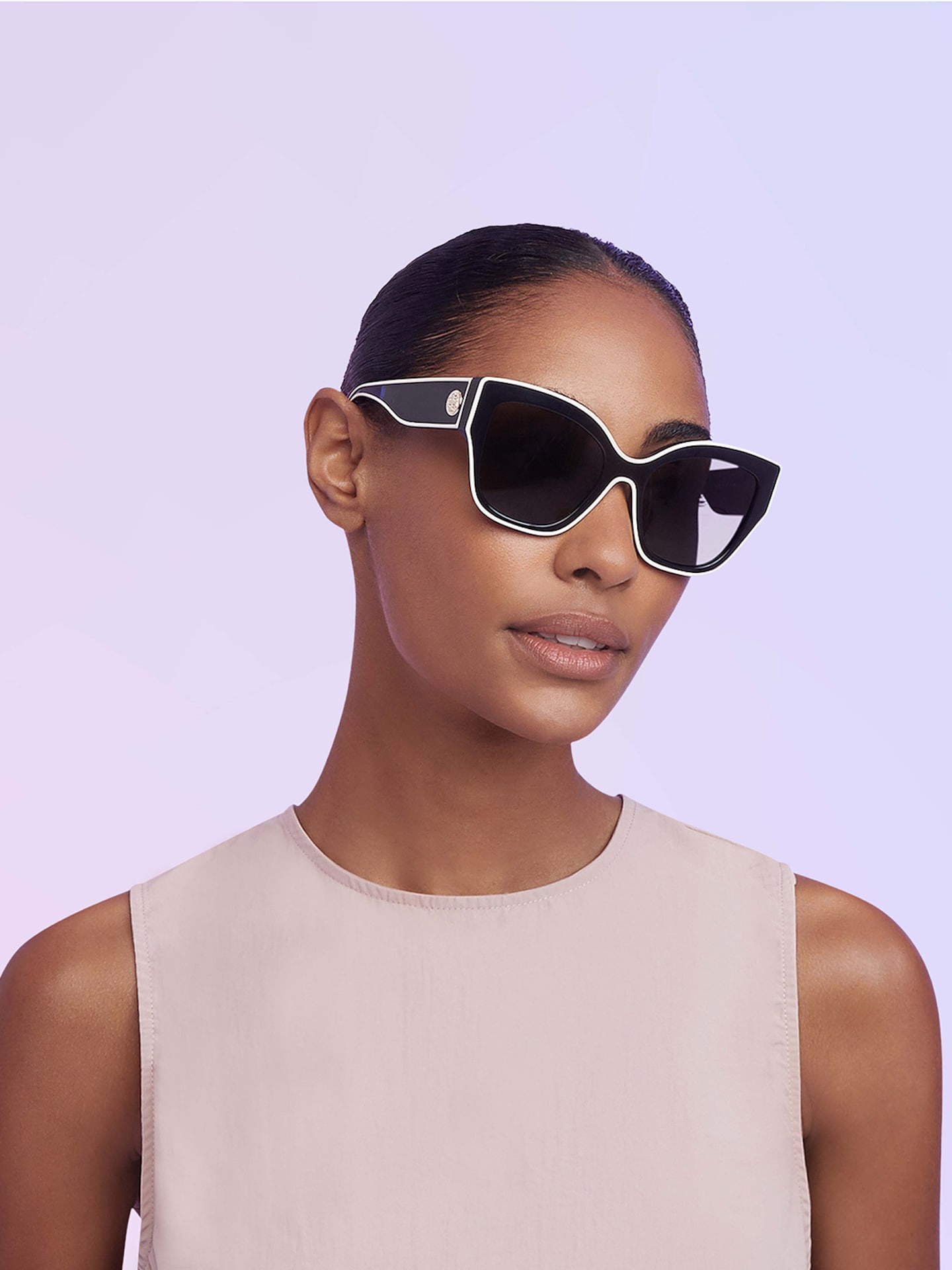 NEW TORY BURCH women\'s ty7184u 1929/87 sunglasses in black Tory Burch TY7184U Sunglasses | FramesDirect.com main image 4