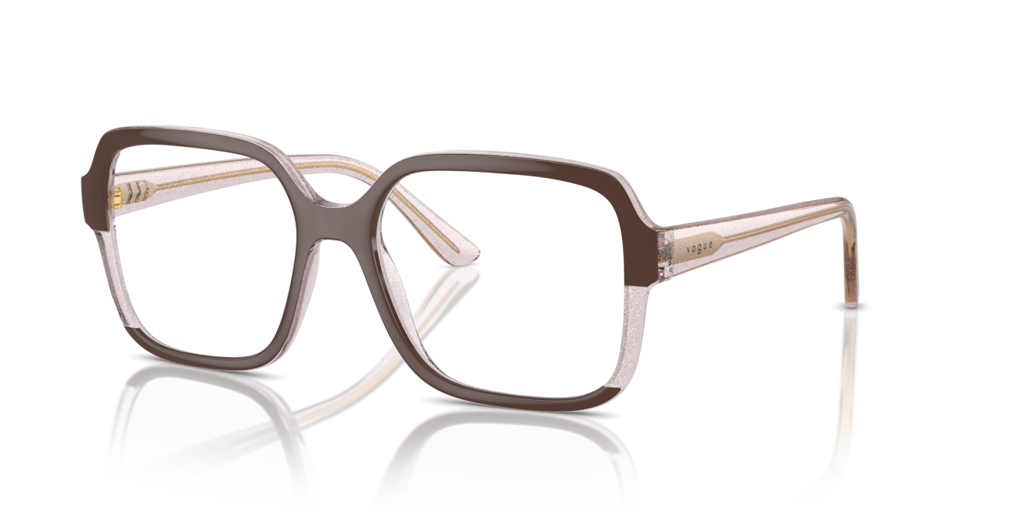 Vogue Eyewear VO5555 Brown/Transparent Rose Glitter