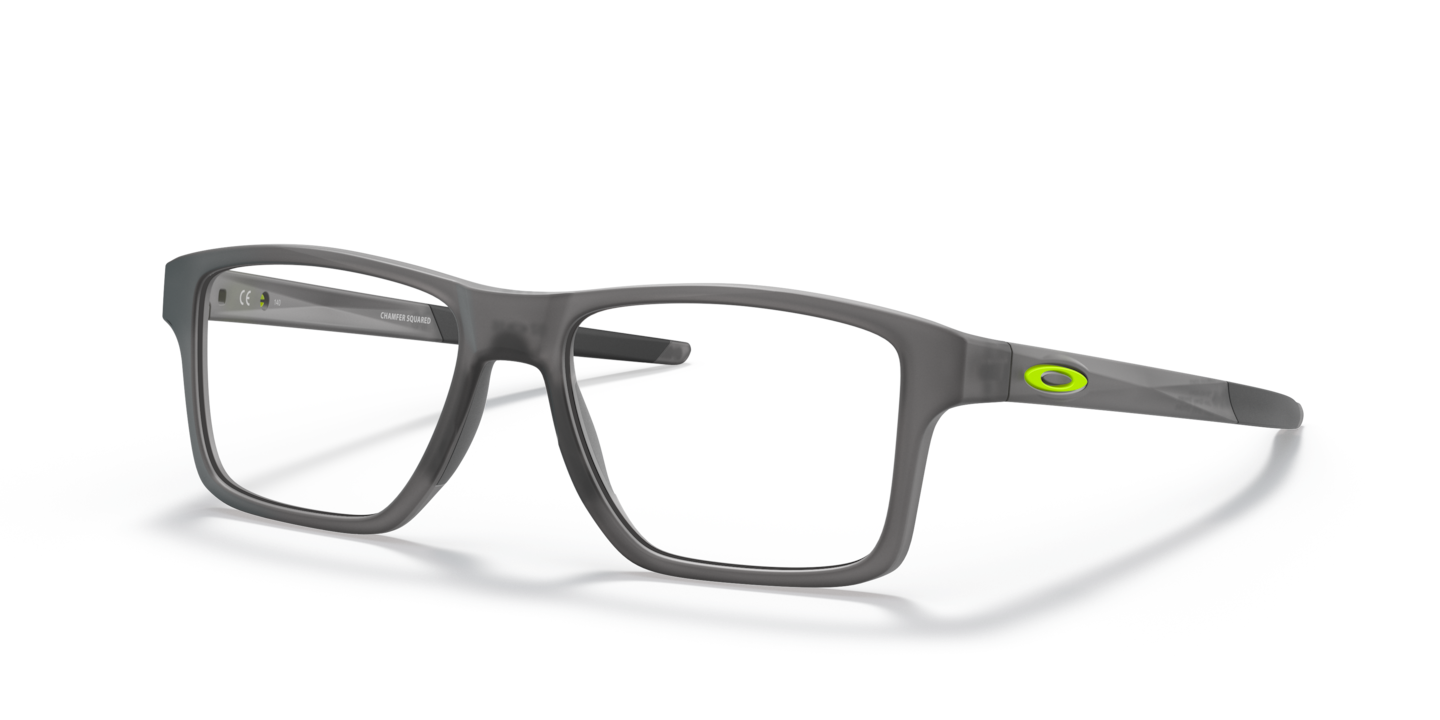 Oakley OX8143 Chamfer™ Squared (TruBridge™) Satin Grey Smoke