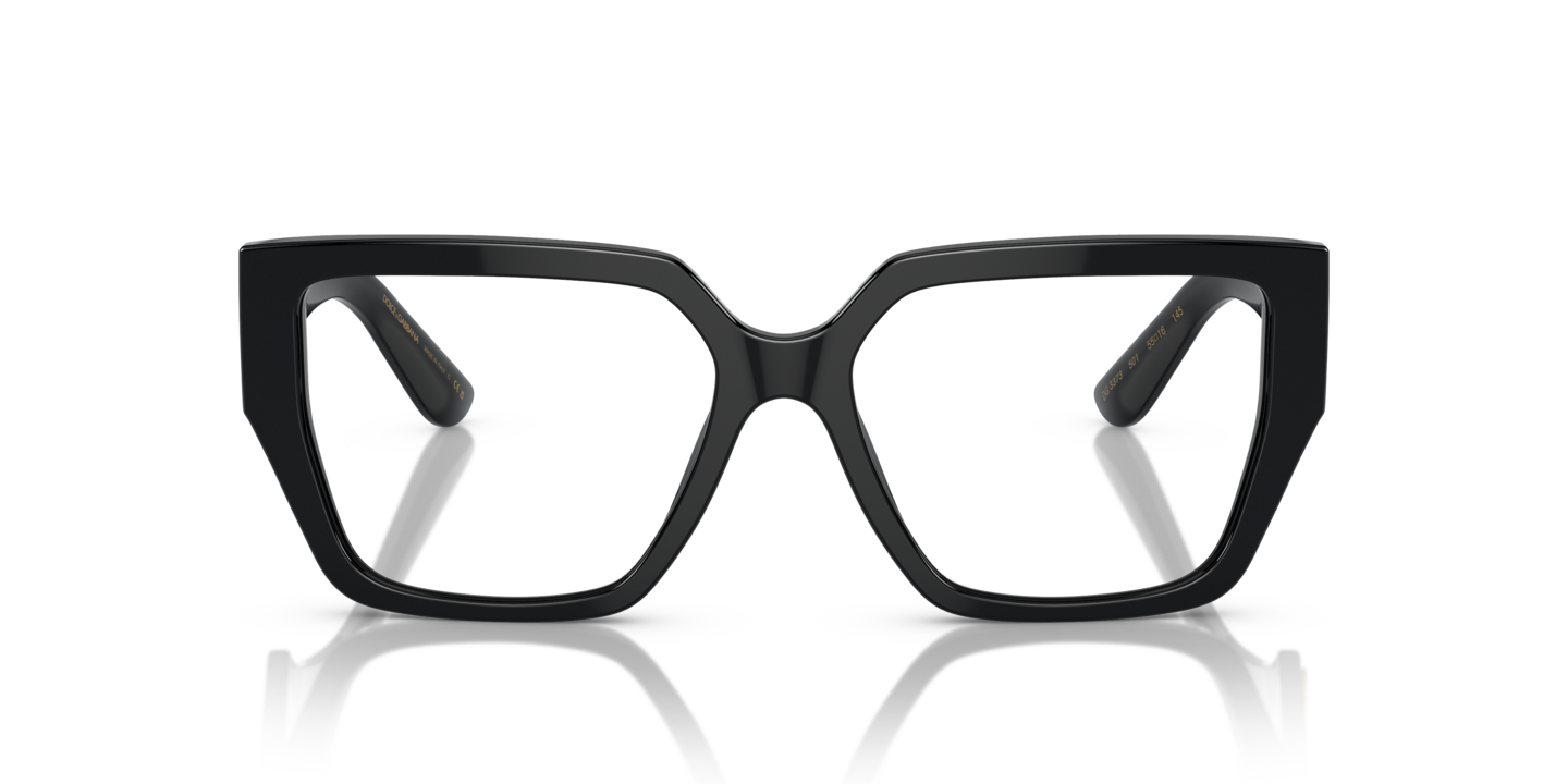 DOLCE&GABBANA DG3373 950 BLACK AUTHENTIC EYEGLASSES FRAME Eyeglasses Dolce & Gabbana DG3373 | Free Shipping | Glasses.com® main image 2