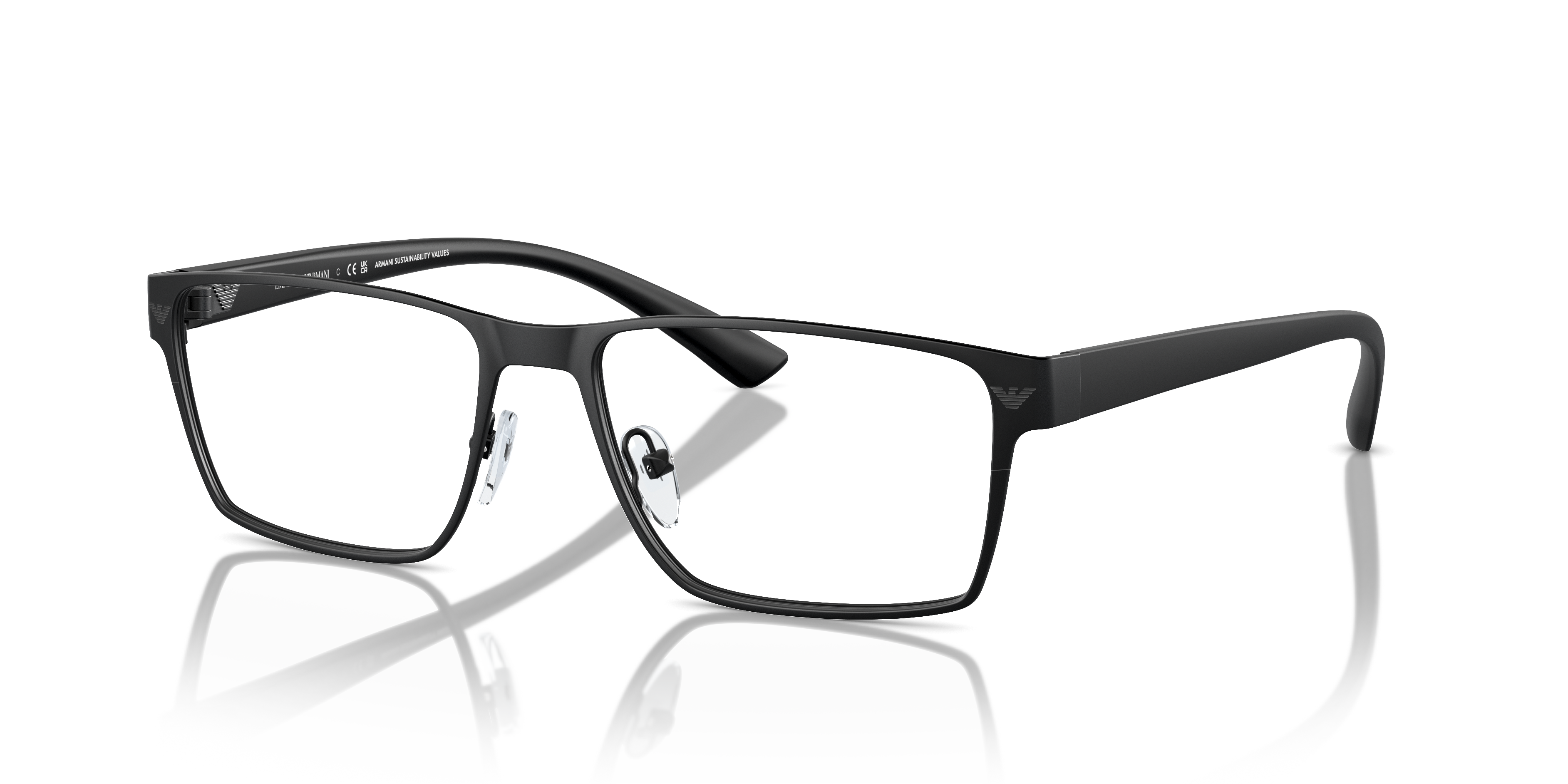 Emporio Armani Unisex Ea1157 Noir Mat Size Standard 98$