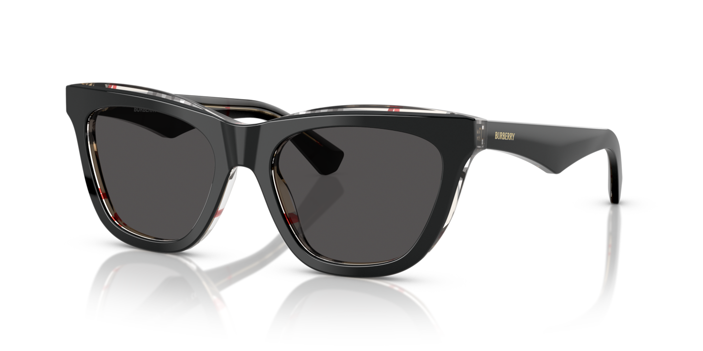 Burberry BE4435 Top Black On Vintage Check