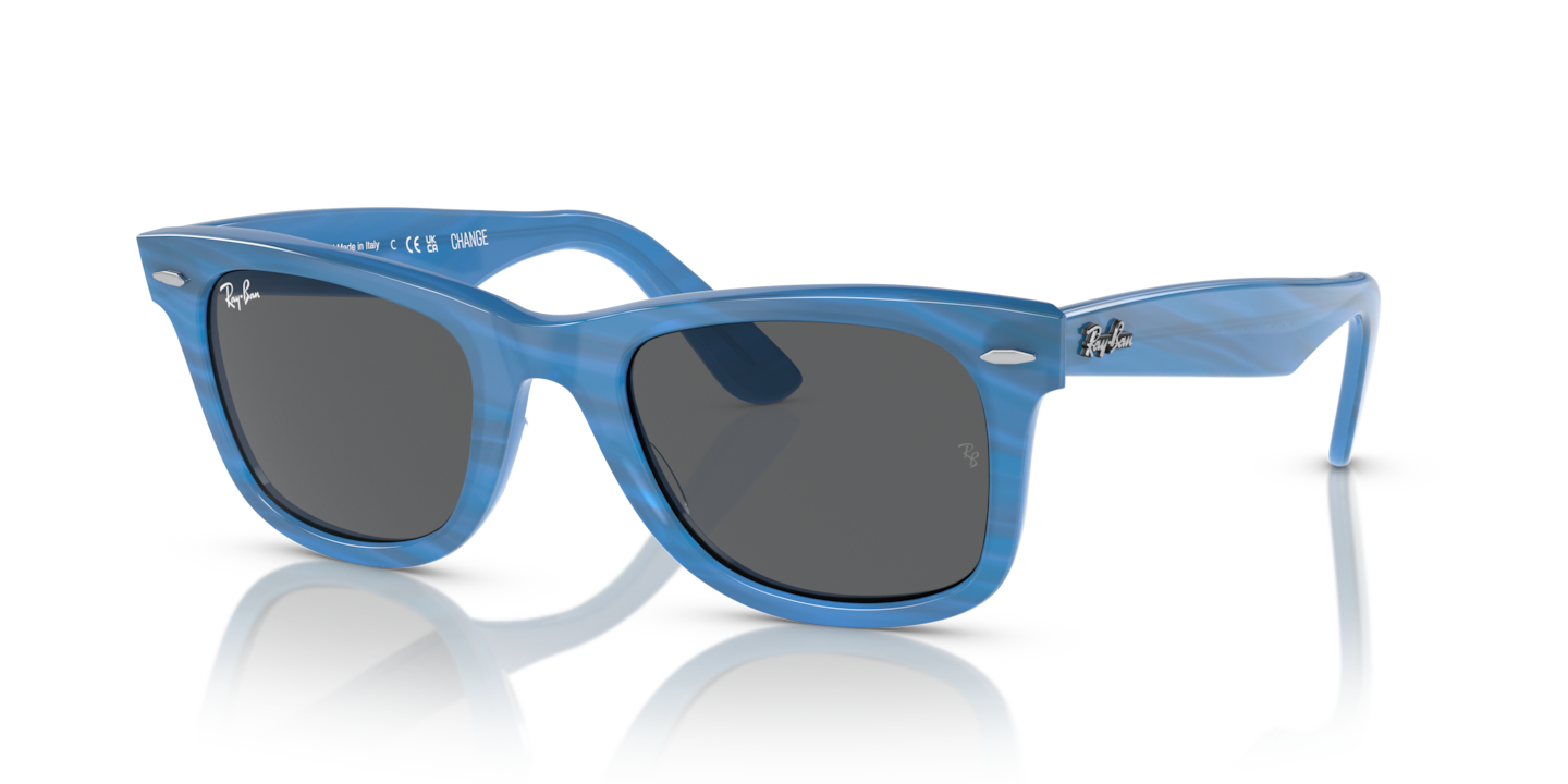 Ray-Ban RB2140 Original Wayfarer Change Photo Striped Blue