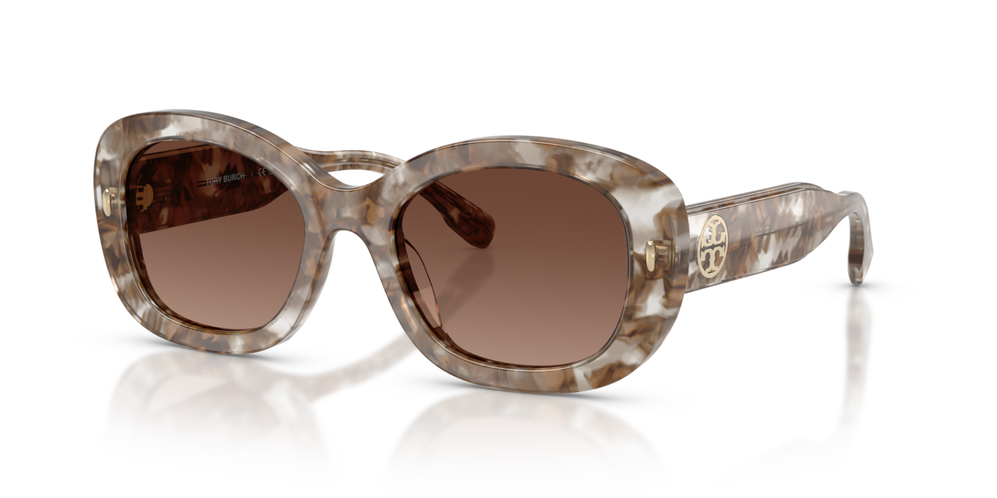 Tory Burch TY7226U Transparent Brown Tortoise