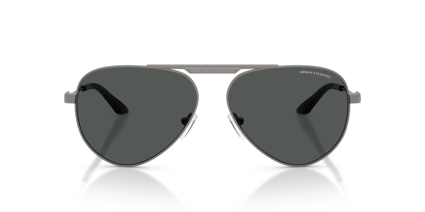 Armani Exchange Women\'s AX226/S Aviator Sunglasse Vintage Armani Exchange Women Oversized Sunglasses ~ Black  main image 3