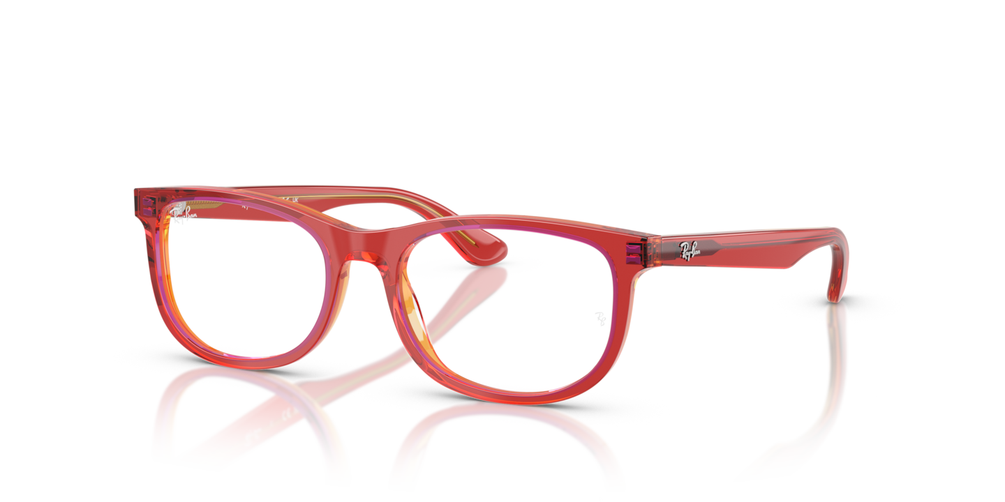 Ray-Ban RB1642 Optics Kids Transparent Red & Yellow