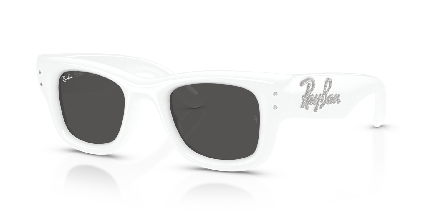 Ray-Ban RB4940B Wayfarer Puffer Crystal Edition White & Strass