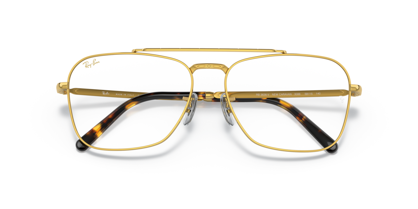 Ray-Ban RB3636-v 2501 58◻︎15 140 RAY-BAN RB 3636-V 2501 CARAVAN HAVANA GREY AUTHENTIC FRAMES