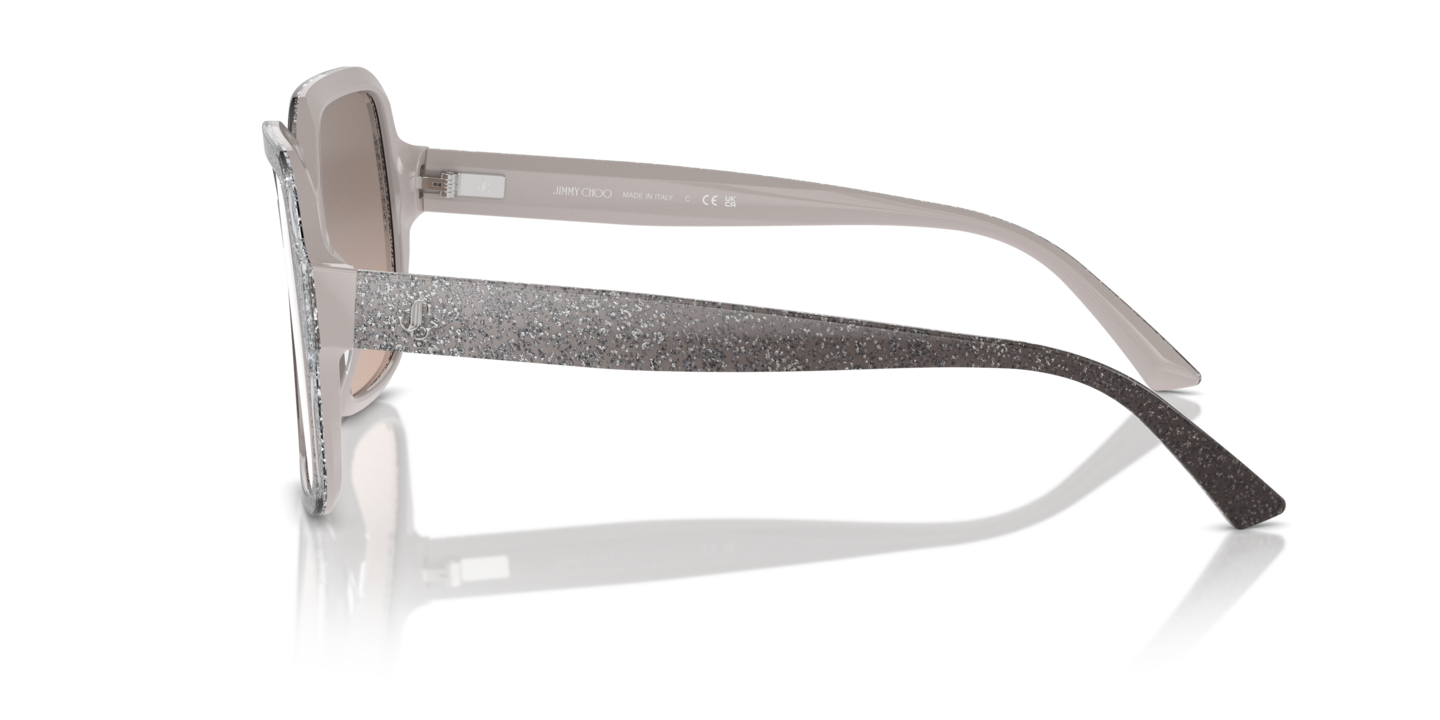 Jimmy Choo BNWT sunnies. Gliter sides light grey lenes Amazon.com: JIMMY CHOO Square Manon/G Sunglasses KB7FF  main image 2